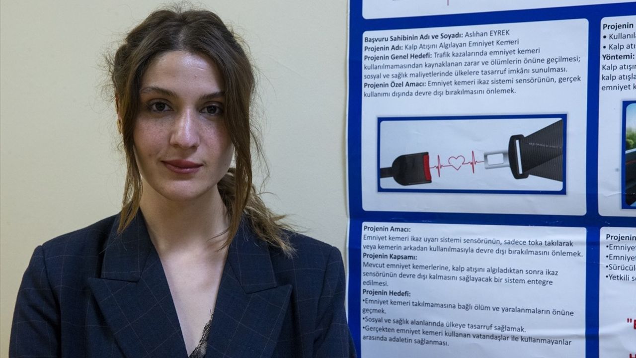 Bolu'da Üniversite Öğrencisinden Yenilikçi 'Akıllı Emniyet Kemeri' Projesi