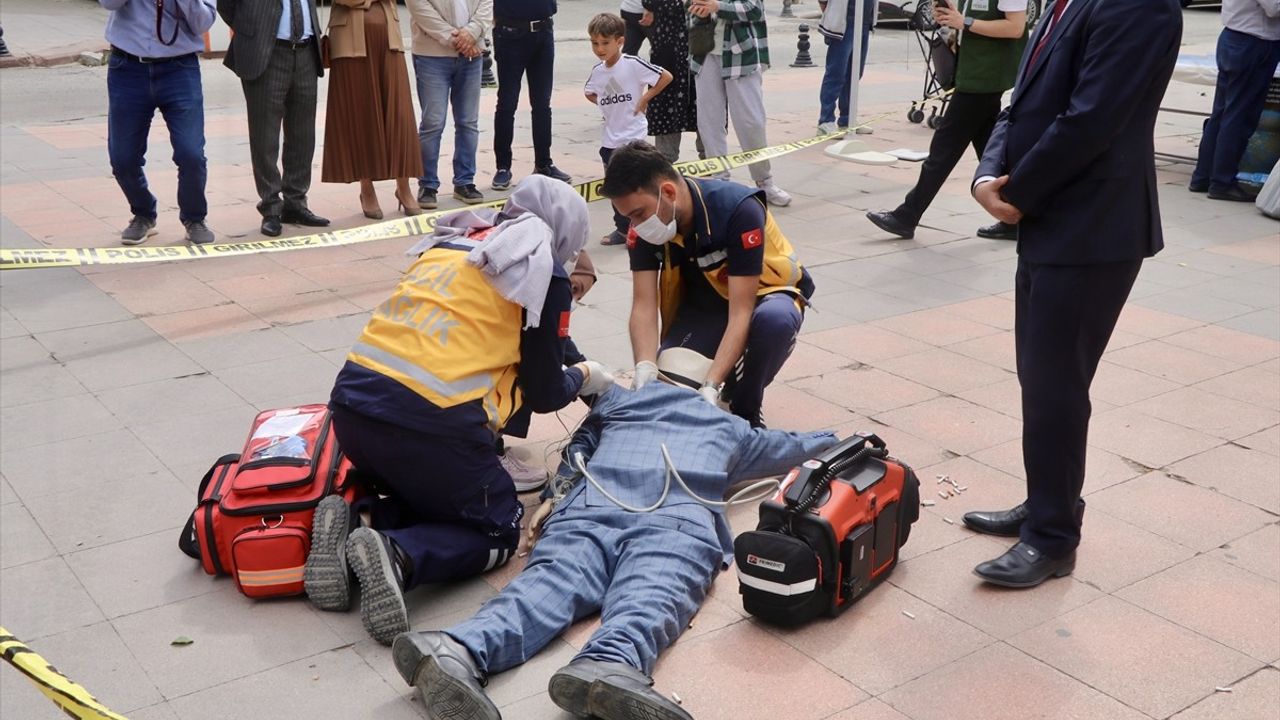 Çankırı'da Sigaradan Ölüm Vakasının Canlandırması Yapıldı