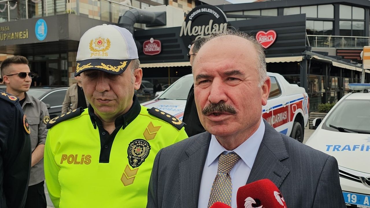 Çorum'da Çocuklara Trafik Kuralları Eğitimi