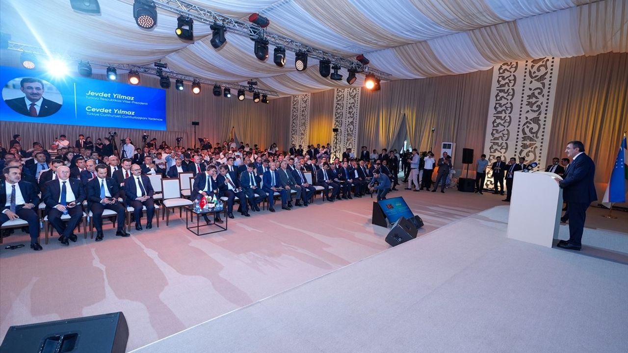 Cumhurbaşkanı Yardımcısı Yılmaz, Türkiye-Özbekistan İş Forumu'nda Önemli Açıklamalarda Bulundu