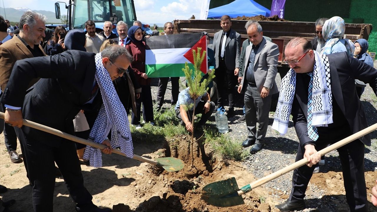 Erzurum'da 'Gazze Hatıra Ormanı' Kuruldu: Filistin'e Umut Fidanları
