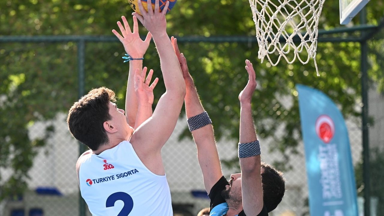 Gaziantep'te Türkiye Sigorta 3x3 Basketbol Turnuvası Heyecanı