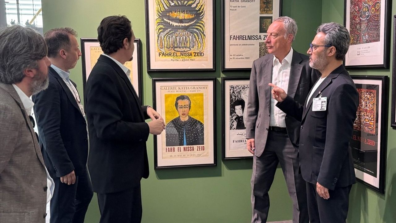 İstanbul Havalimanı'nda Fahrelnissa Zeid'in Sanatı Sergileniyor