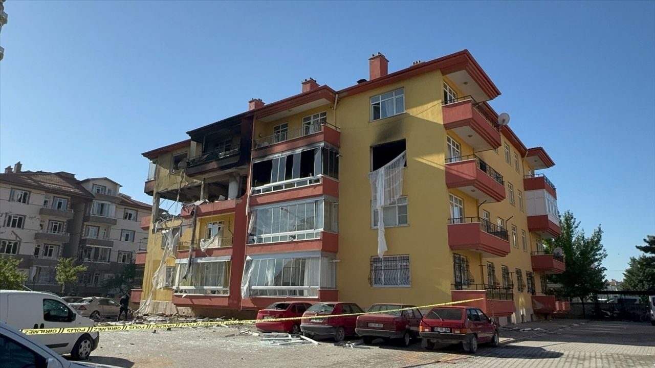 Konya'da Doğal Gaz Patlamasında 12 Kişi Yaralandı