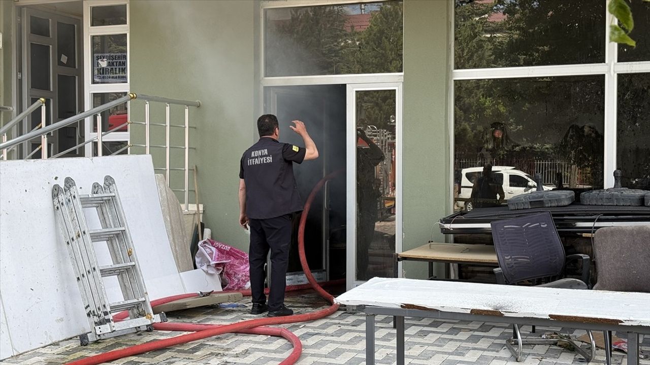 Konya'da İş Yerinde Yangın: Hasar Büyüdü