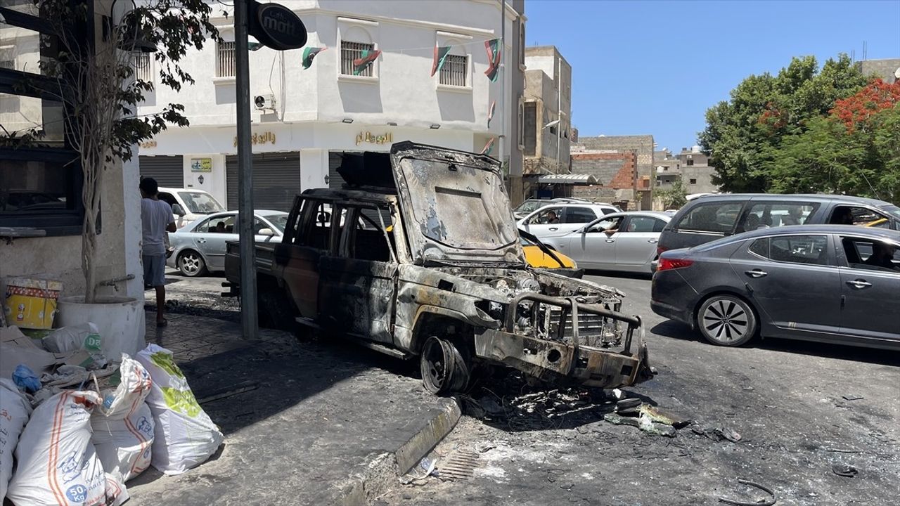 Libya'nın Trablus'unda Emniyet Güçlerinin Kontrol Altına Aldığı Bölgeler Görüntülendi