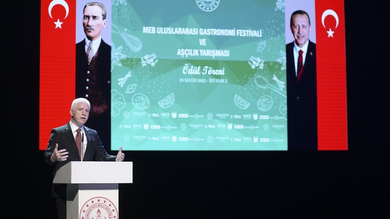 MEB Uluslararası Gastronomi Festivali ve Aşçılık Yarışması Ödül Töreni İstanbul'da Gerçekleşti