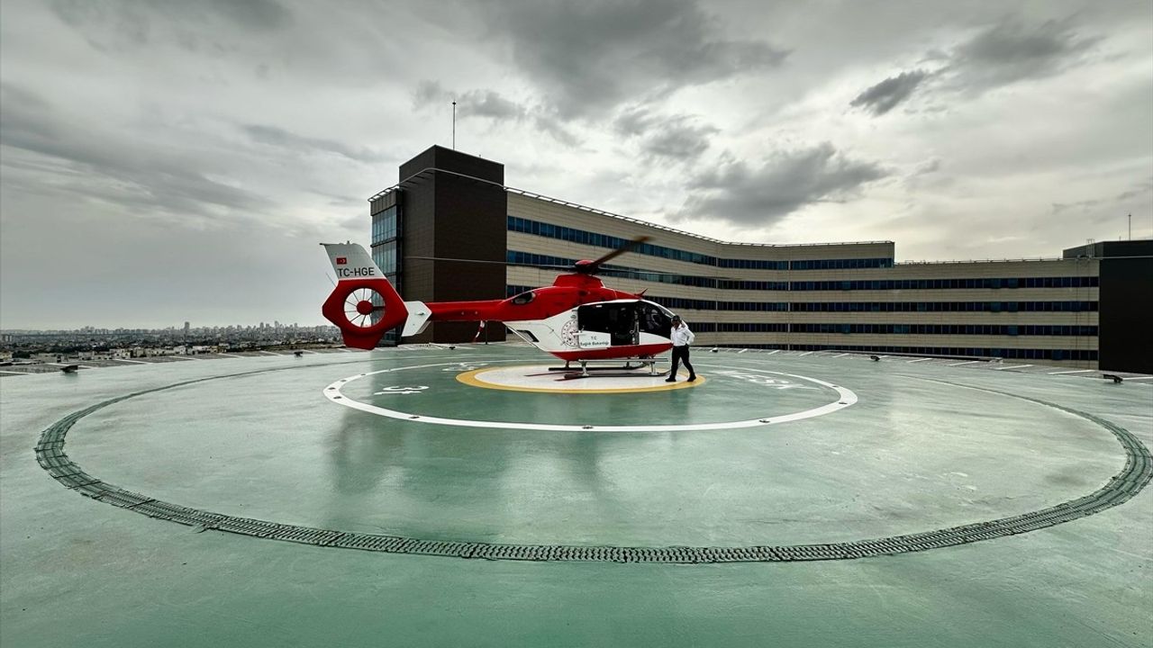 Mersin'de 2 Yaşındaki Bebek İçin Ambulans Helikopter Havalandı
