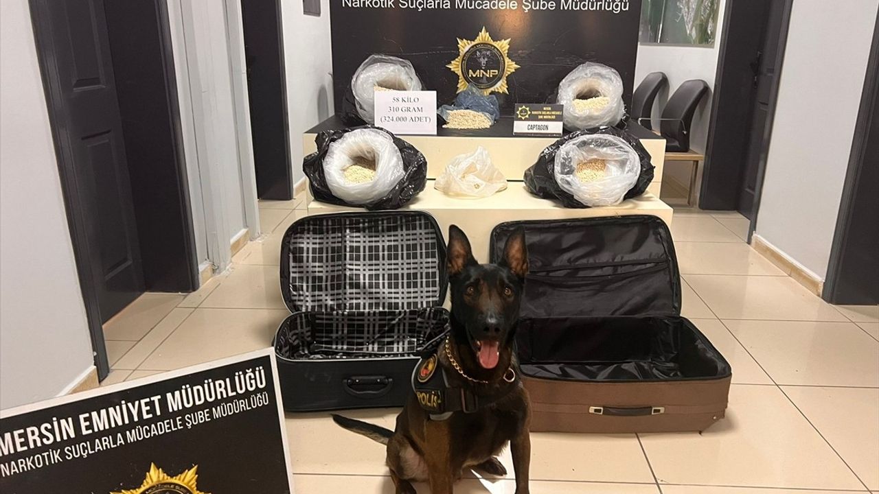 Mersin'de Şok Operasyon: 324 Bin Uyuşturucu Hap Ele Geçirildi