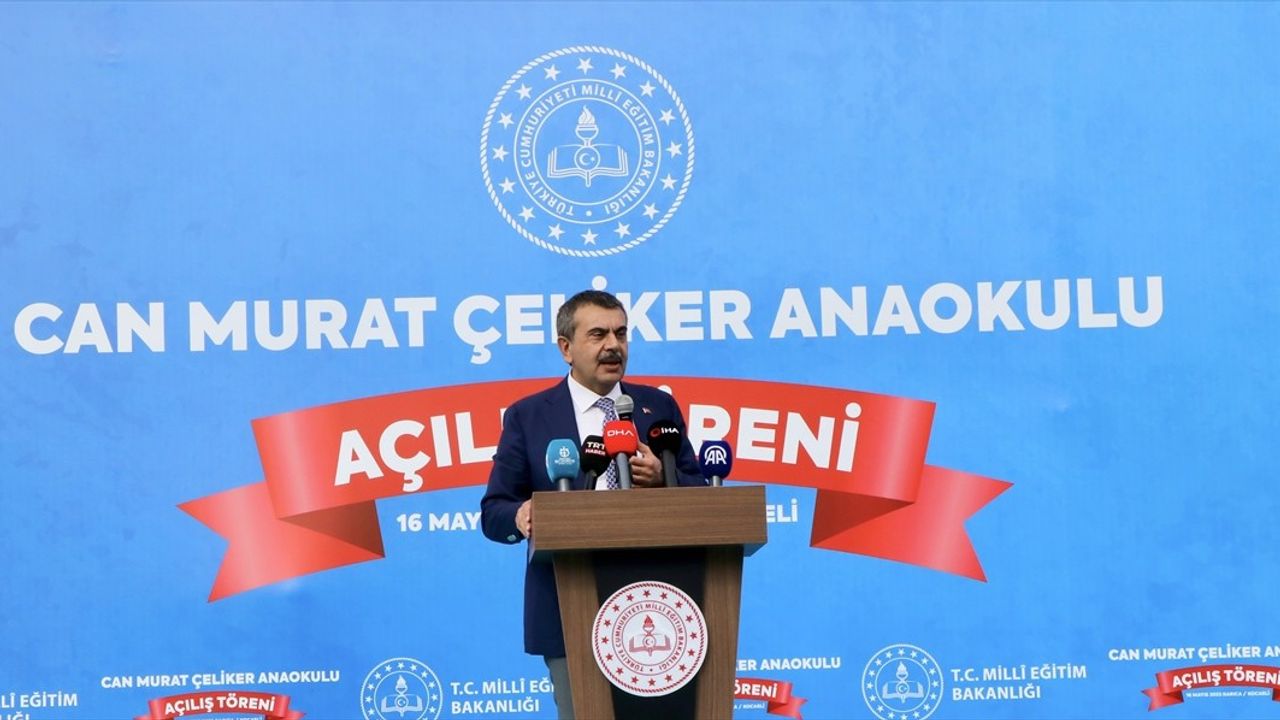 Milli Eğitim Bakanı Tekin Kocaeli'de Anaokulu Açılışında Yerel Yönetimlere Seslendi