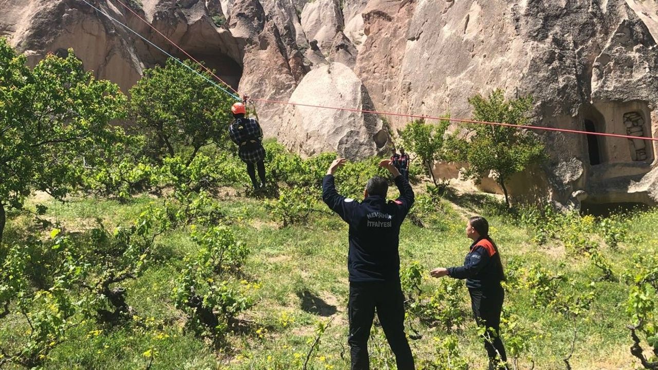 Nevşehir'de Sıcak Hava Balonu Zorunlu İniş Yaptı