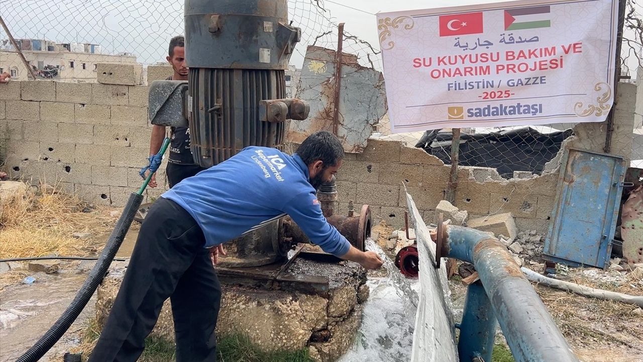 Sadakataşı Derneği, Gazze'de Su Kuyusunu Onardı