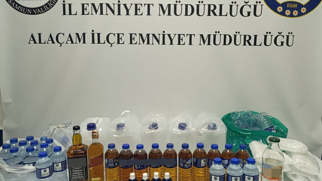 Samsun'da Sahte İçki Operasyonu: Bir Şüpheli Yakalandı
