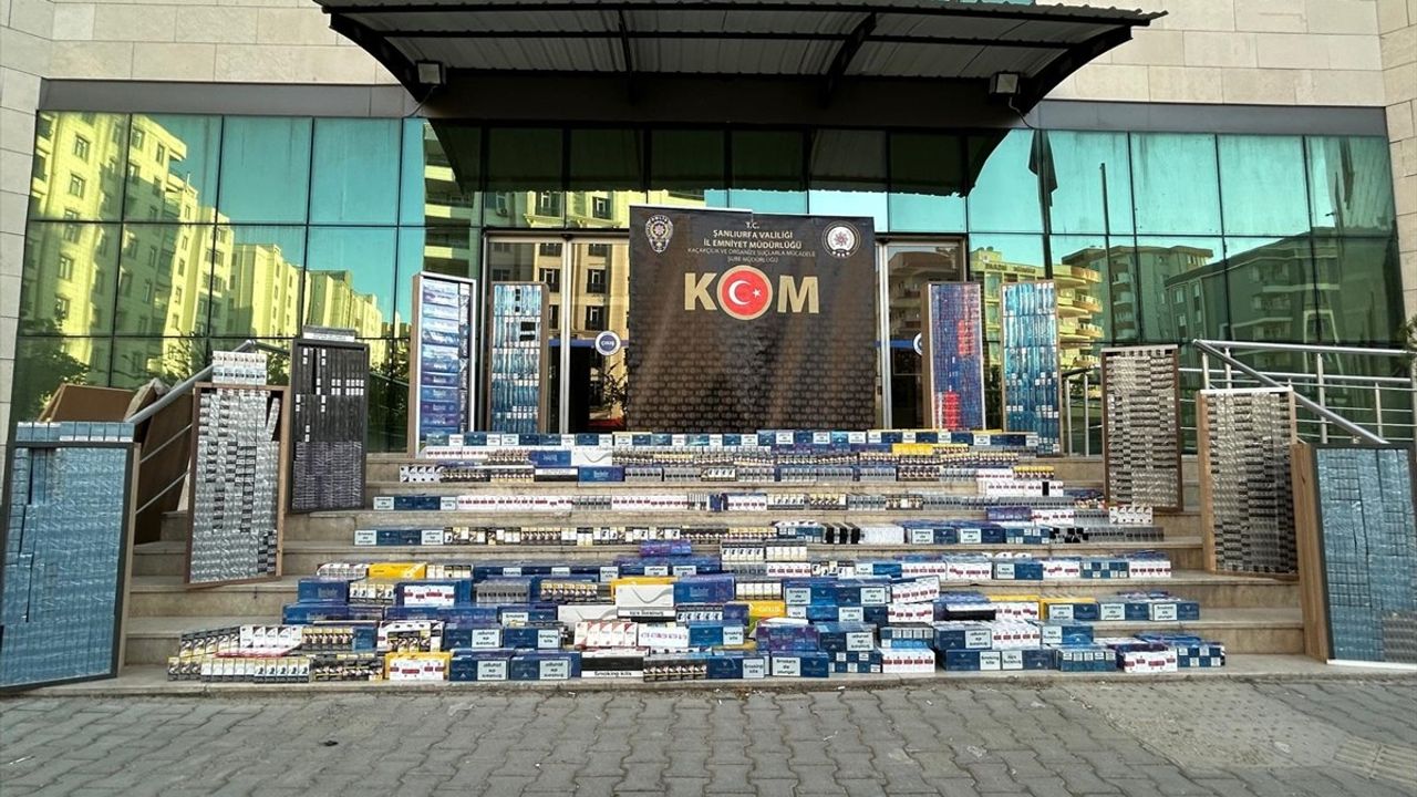 Şanlıurfa'da Kaçakçılık Operasyonu: 19 Bin Paket Sıgara Ele Geçirildi