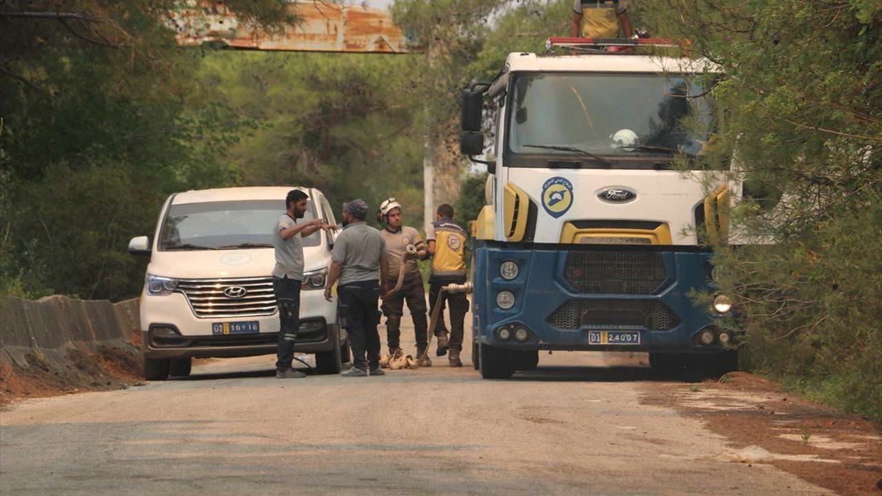 Suriye’nin Bayırbucak Bölgesindeki Orman Yangını Devam Ediyor