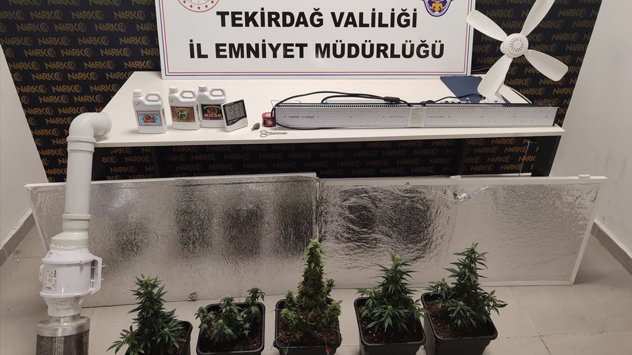 Tekirdağ'da İklimlendirme Sistemiyle Uyuşturucu Üretimi: 2 Zanlı Gözaltında