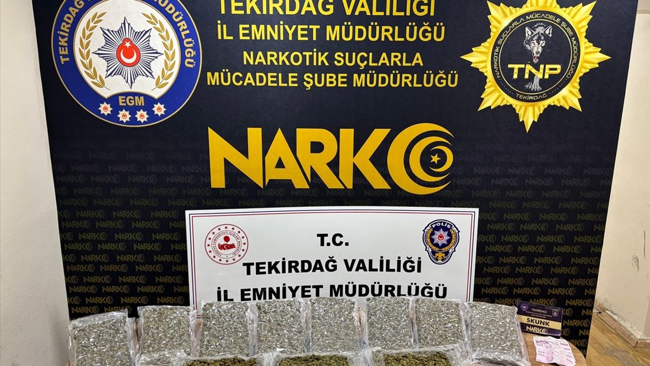 Tekirdağ'da Uyuşturucu ile Dolu Tırın Sürücüsü Tutuklandı