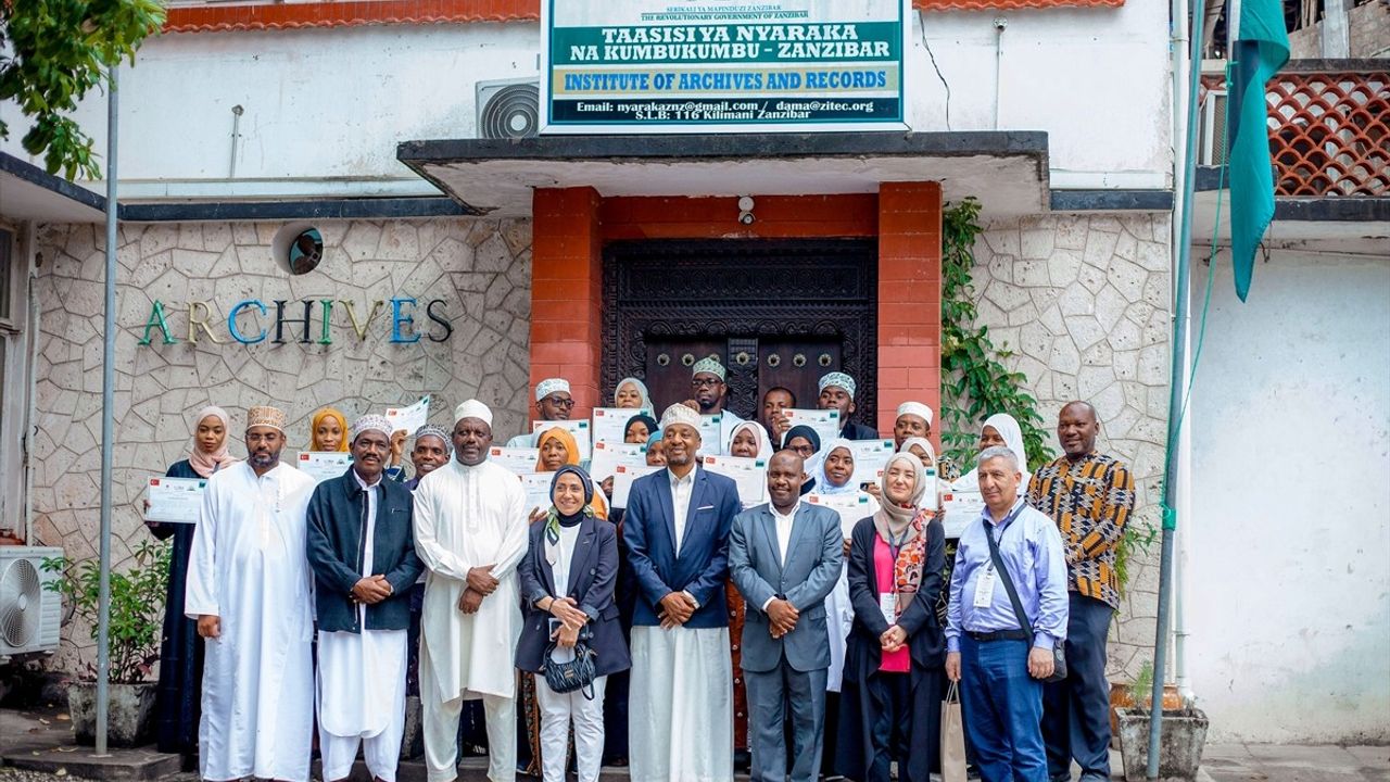 TİKA Zanzibar'da Teknik Arşivcilik Eğitim Programı Düzenledi