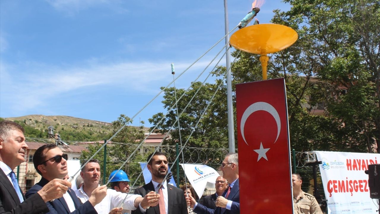 Tunceli'de Pertek ve Çemişgezek İlleri Doğal Gazla Tanıştı