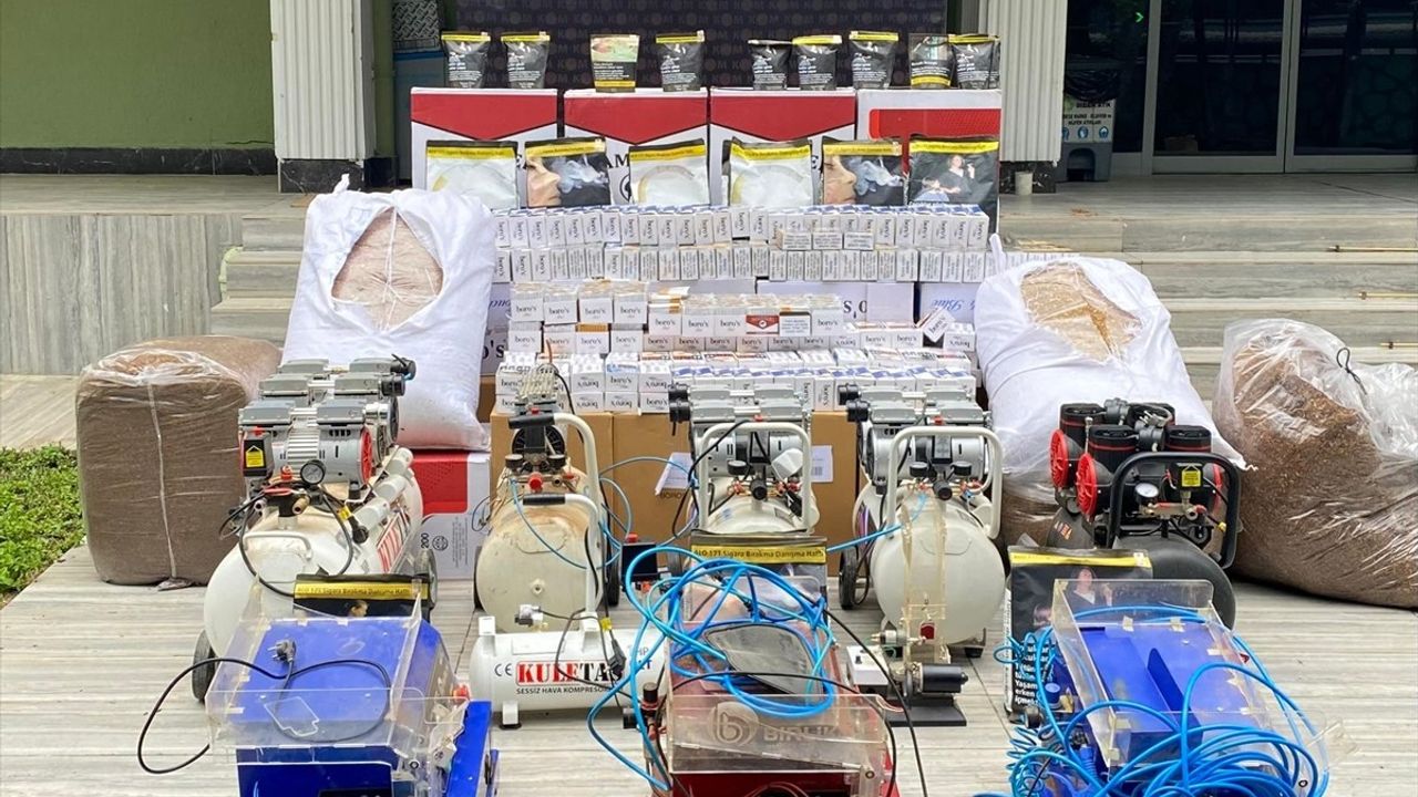 Uşak'ta 401 Bin 340 Kaçak Makaron Ele Geçirildi