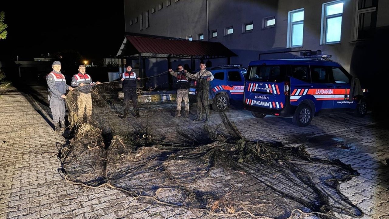 Van'da Kaçak Avlanan 1 Ton İci Kefali Suya Bırakıldı