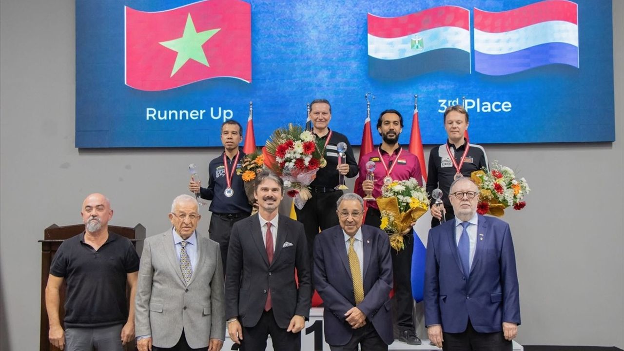 3 Bant Bilardo Dünya Kupası'nda Şampiyon Eddy Merckx