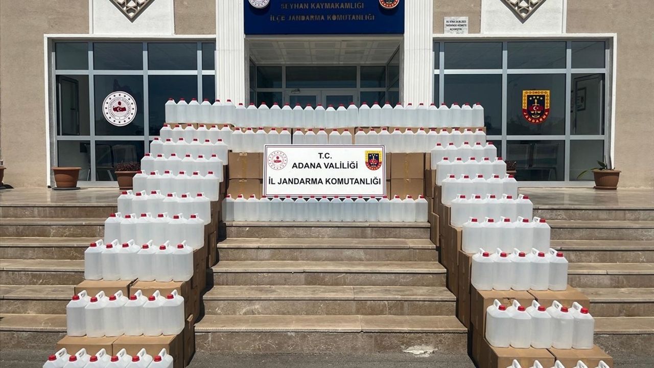 Adana'da 3 Bin Litre Kaçak Etil Alkol Ele Geçirildi
