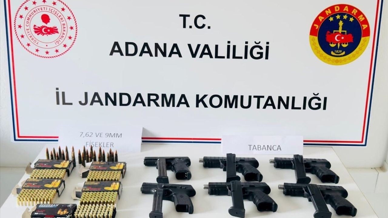 Adana'da 6 Ruhsatsız Tabanca Ele Geçirildi