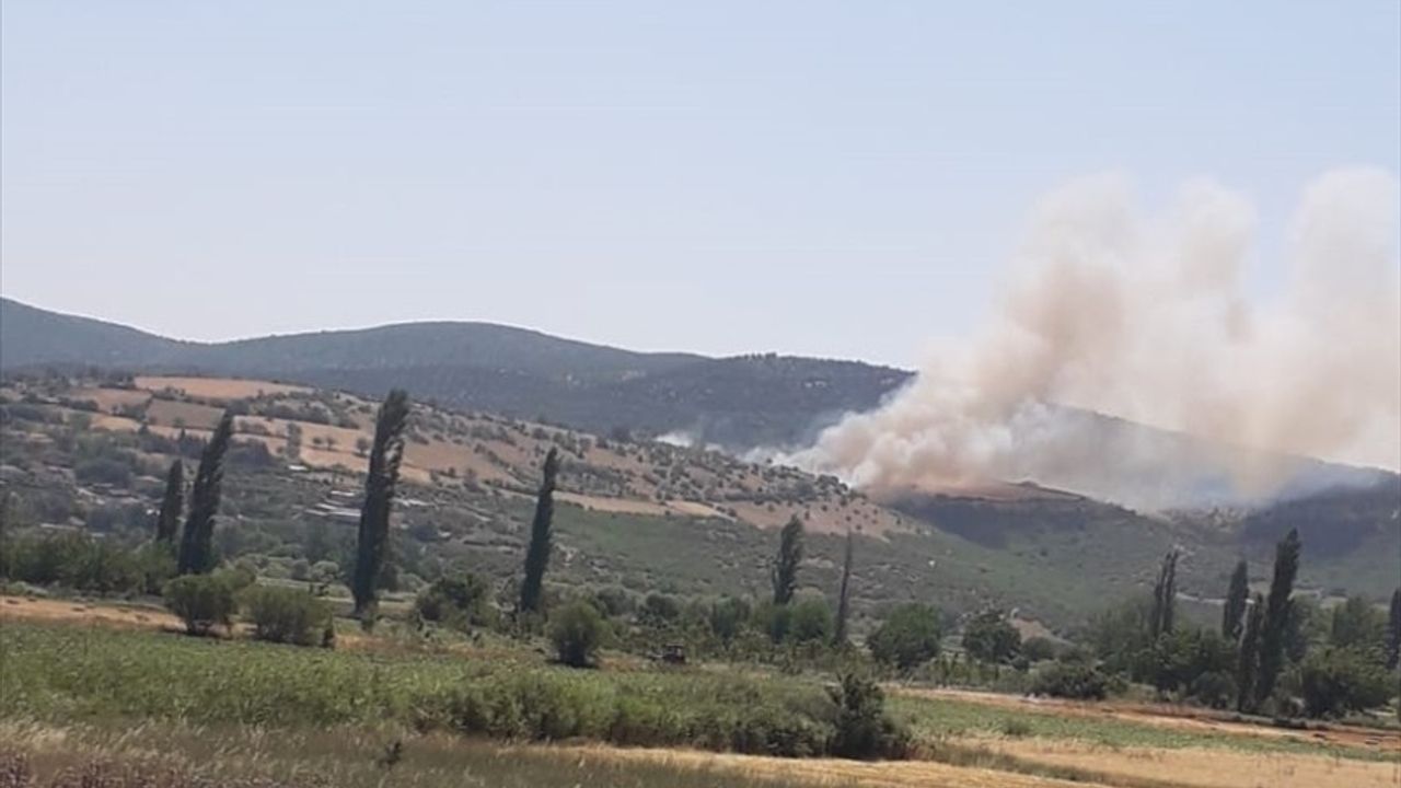 Balıkesir Kepsut'ta Orman Yangınına Hızla Müdahale Ediliyor