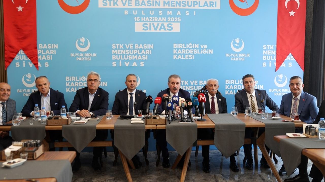 BBP Genel Başkanı Destici Sivas'ta: "İsrail'in Saldırıları Kabul Edilemez"