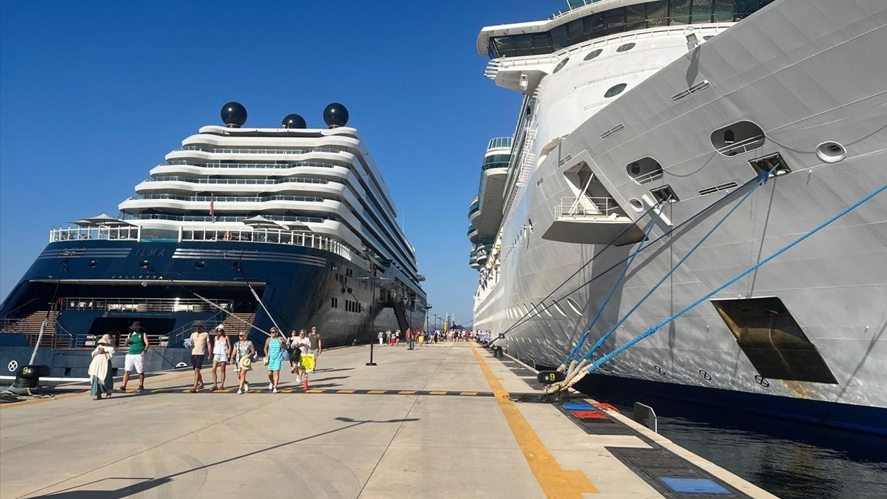 Bodrum'a 2,643 Turistle Yoğun Kruvaziyer Akını