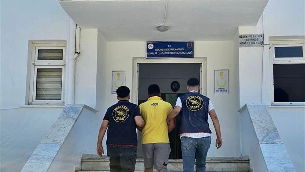 Bodrum'da Hakkında 16 Yıl 10 Ay 15 Gün Hapis Cezası Bulunan Hükümlü Yakalandı