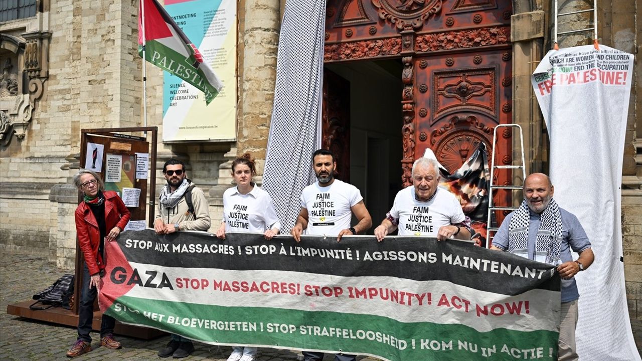 Brüksel'de Beguinage Kilisesi Gazze İçin Açlık Grevine Ev Sahipliği Yapacak