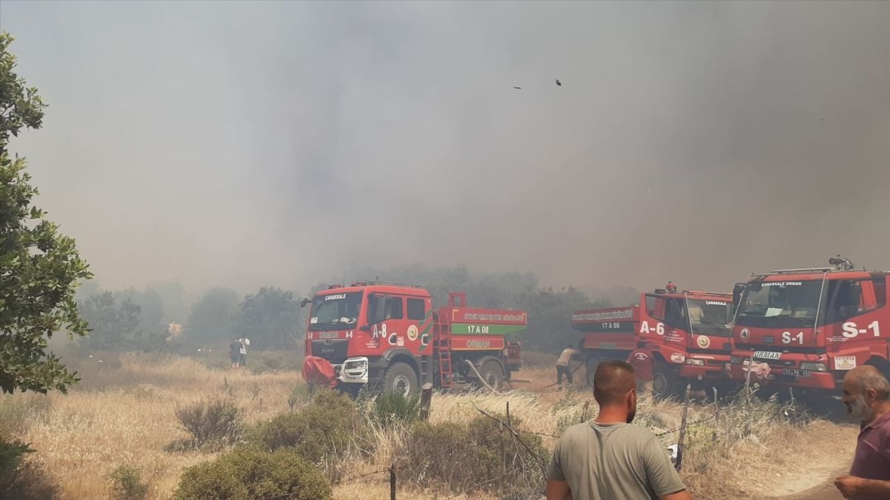 Çanakkale'deki Yangın Kontrol Altına Alındı