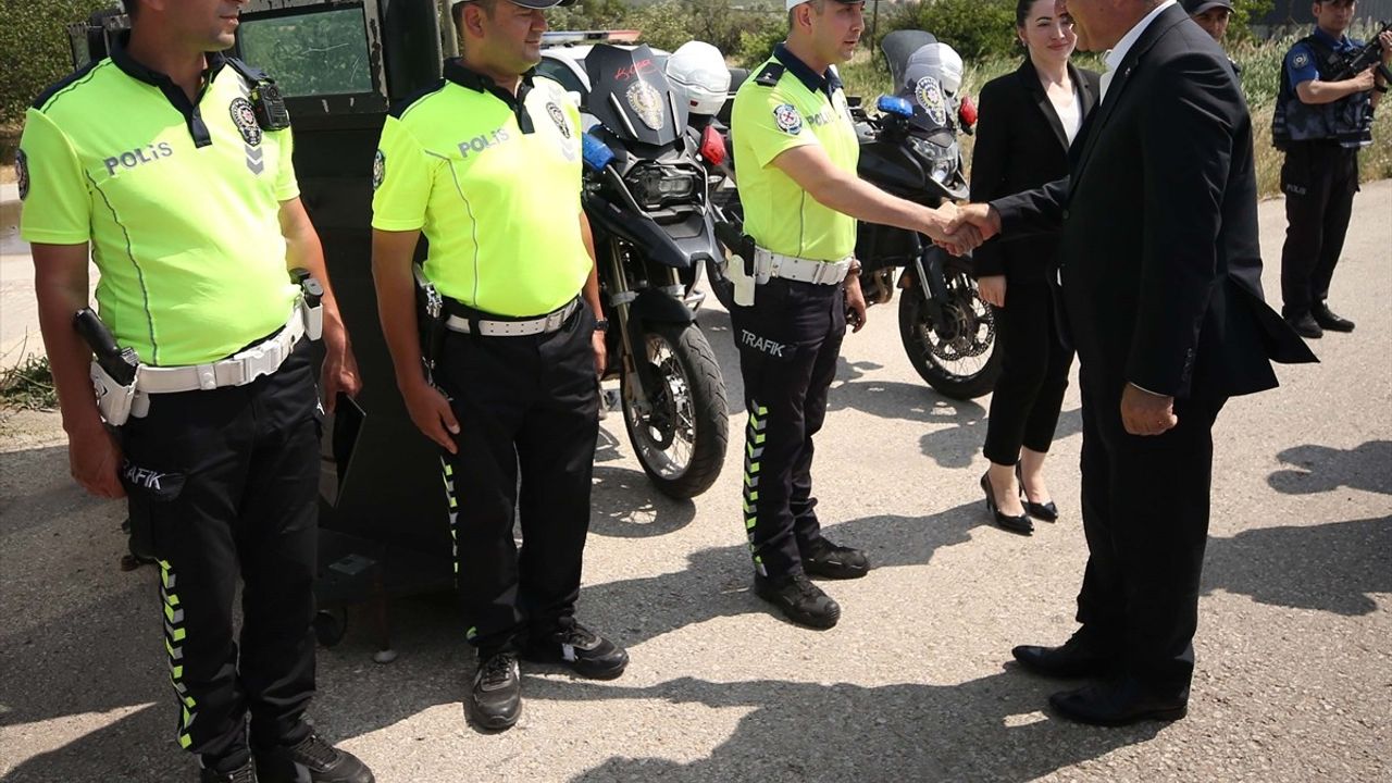 Çanakkale Valisi Ömer Toraman Bayramda Trafik Denetiminde