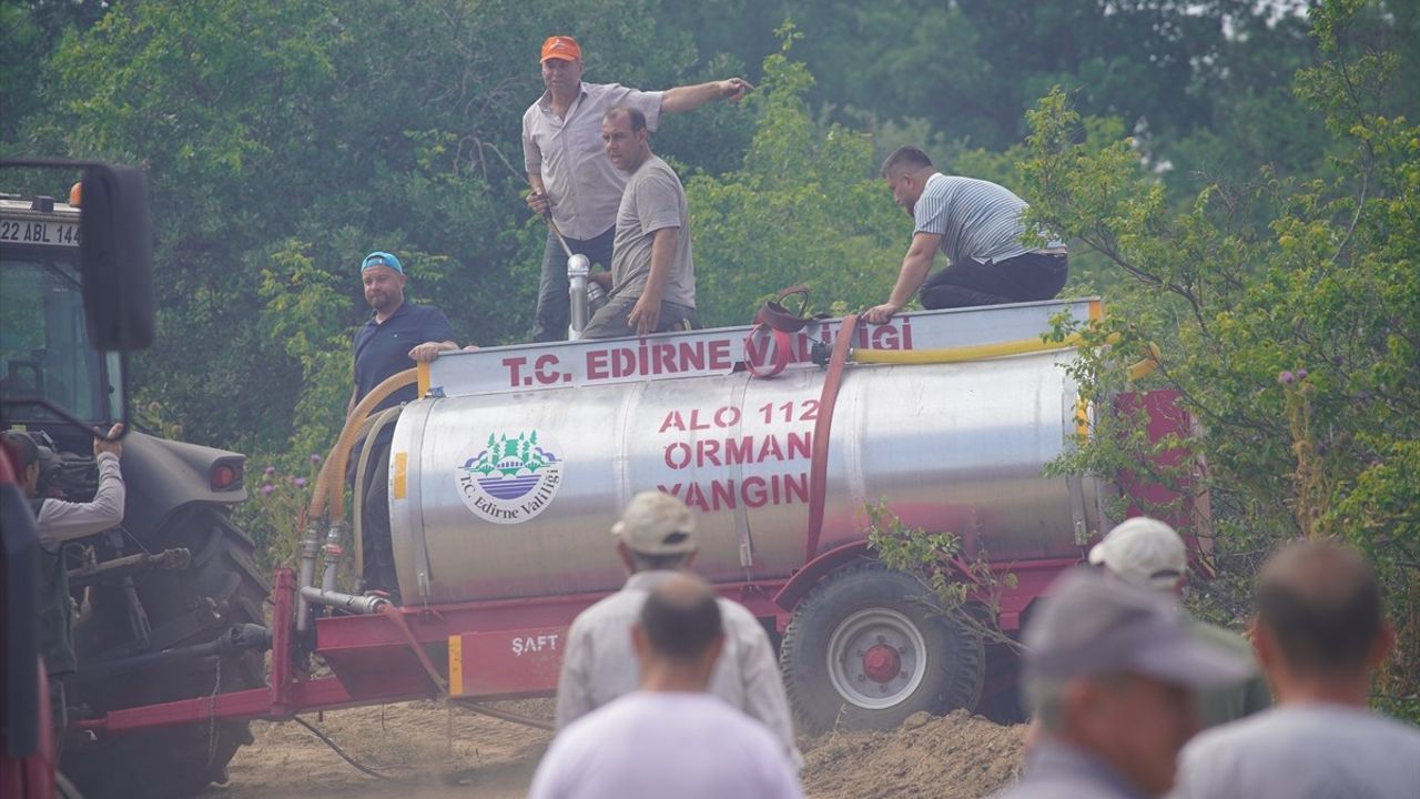 Edirne'de Orman Yangını Kontrol Altına Alındı
