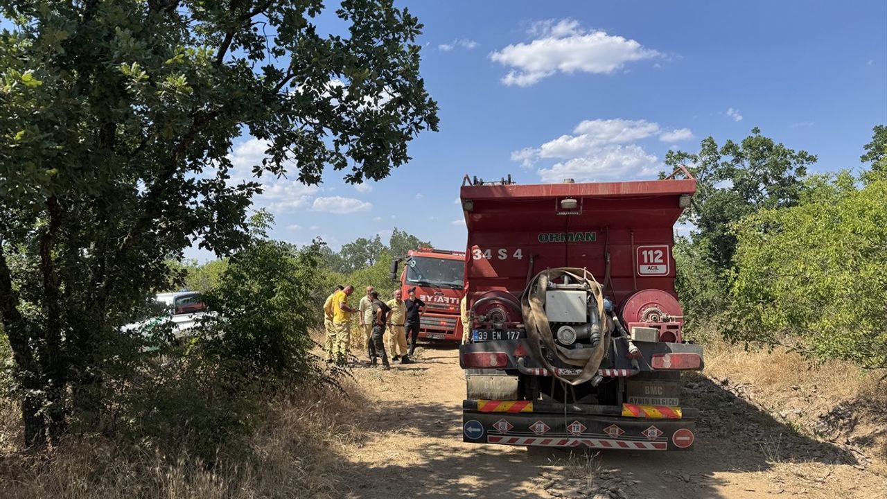 Edirne'de Orman Yangınına Hızla Müdahale Ediliyor