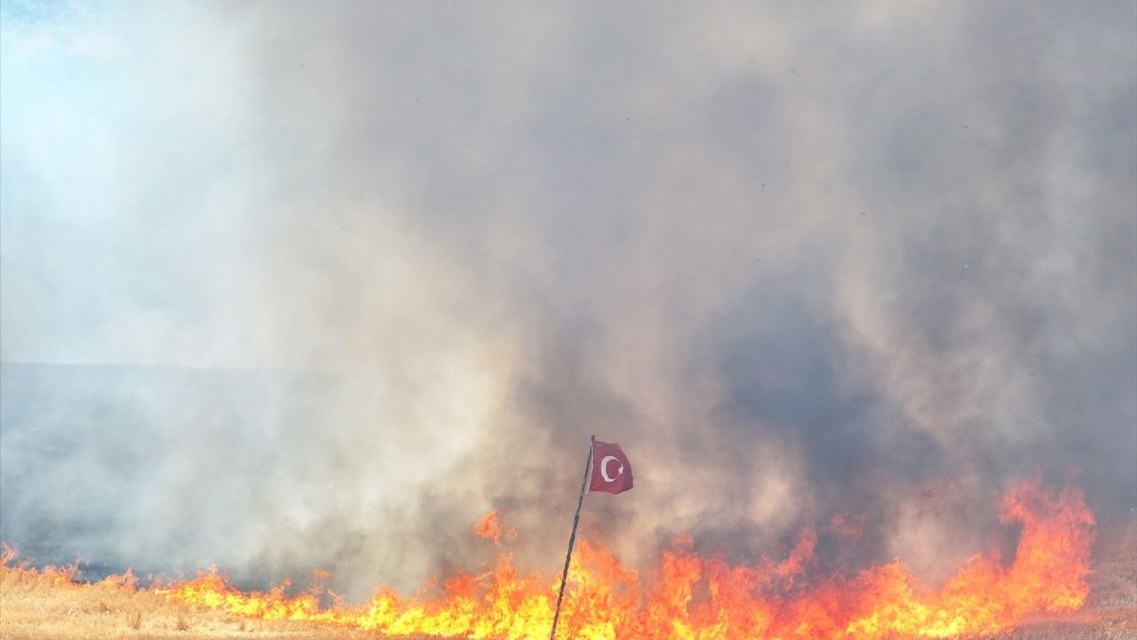 Edirne'deki Yangın Kontrol Altına Alındı, Türk Bayrağı Koru