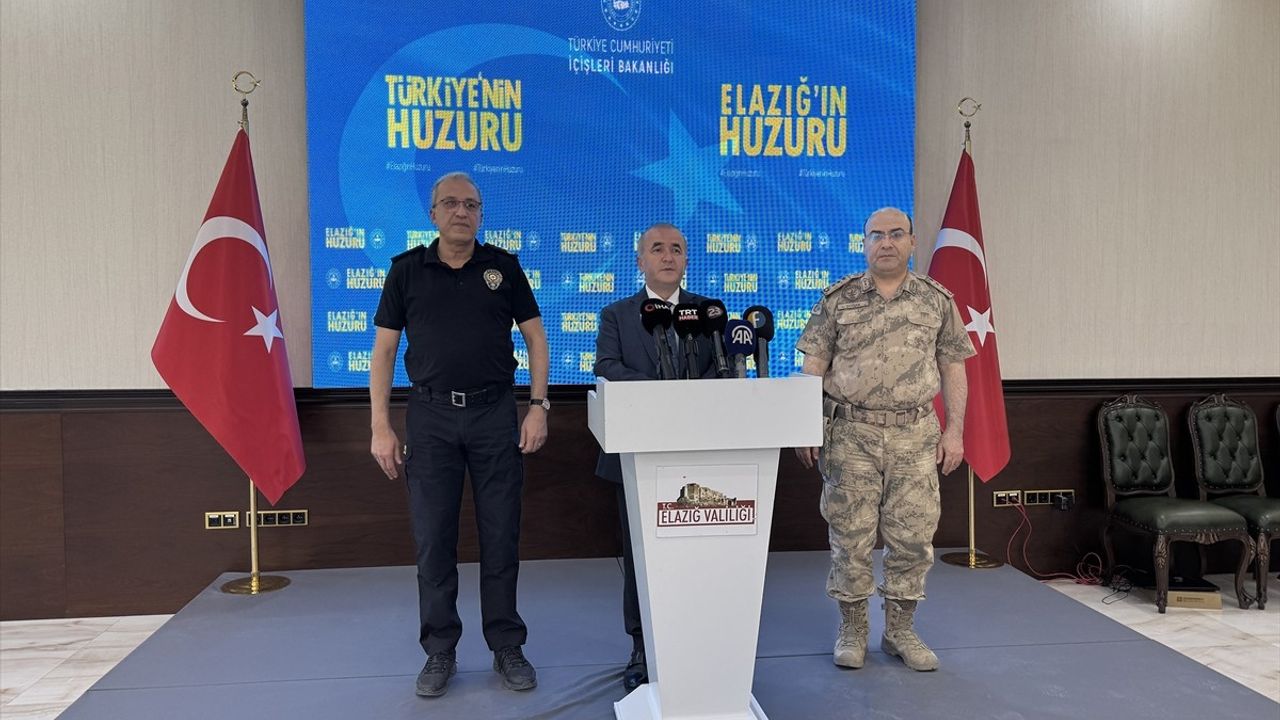 Elazığ'da Huzur ve Güvenlik Toplantısı: Operasyonlar ve Başarılar