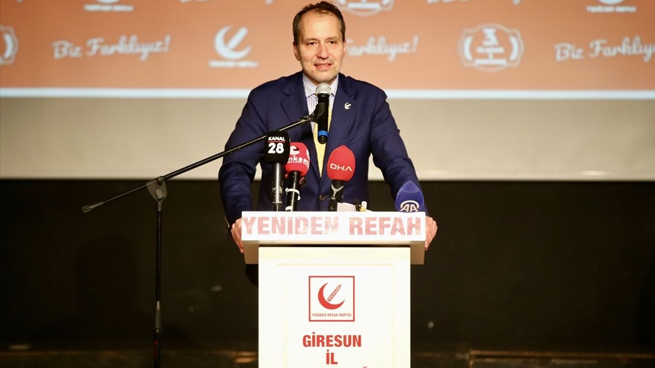 Erbakan, Giresun İl Kongresi'nde Yoğun Mesajlar Verdi