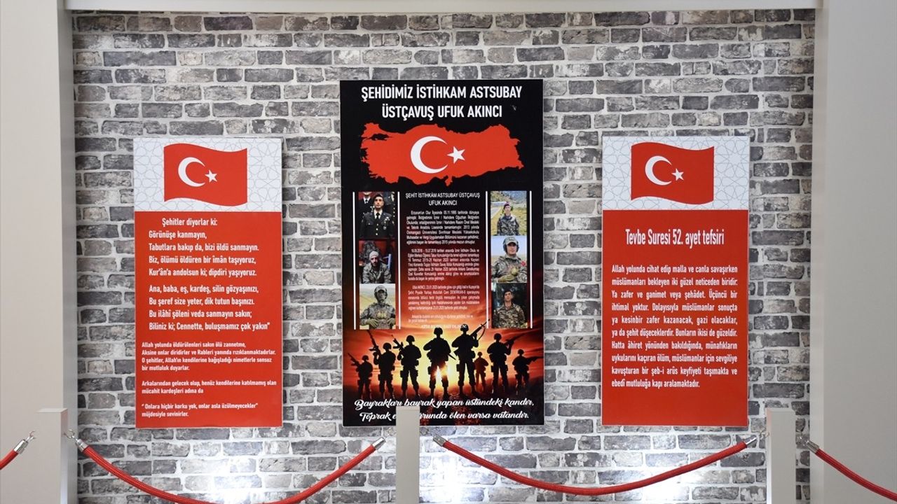 Erzurum'da Şehit Ufuk Akıncı Anısına Kütüphane Açıldı