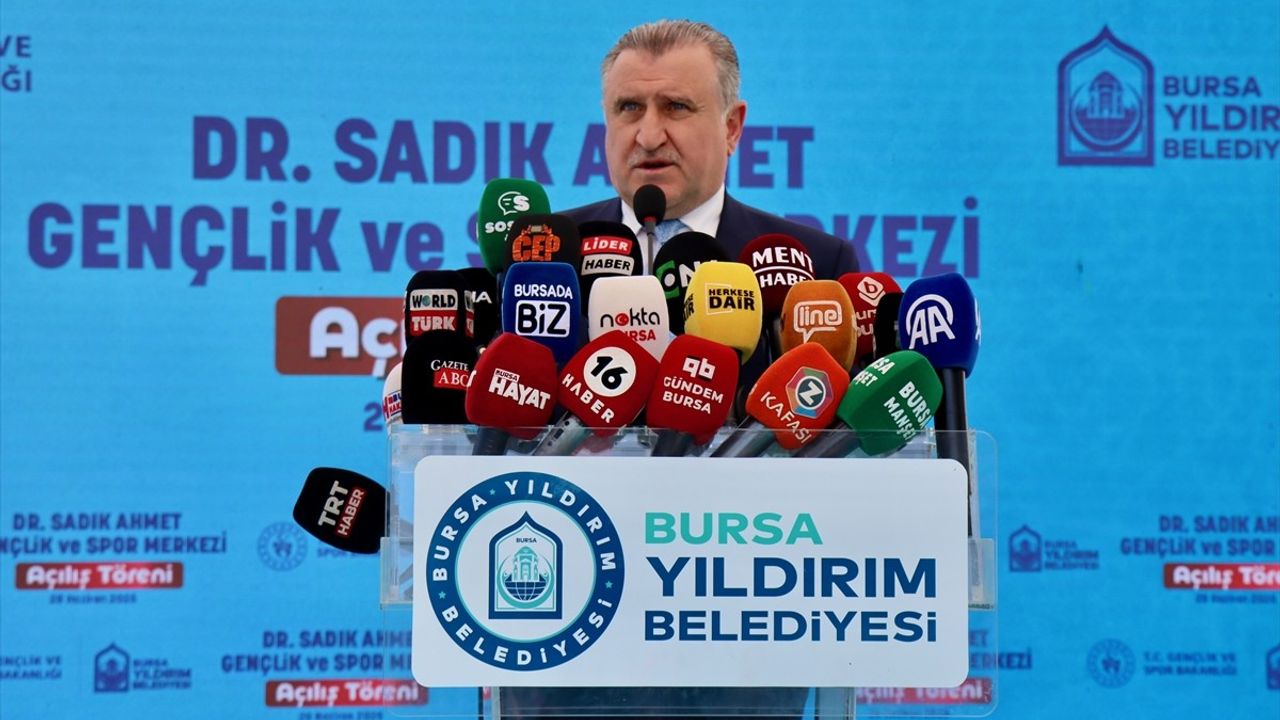 Gençlik ve Spor Bakanı Bak’tan Bursa’da Açılış Mesajları: Spor Türkiye’nin Geleceği