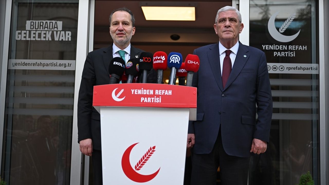 İYİ Parti ve Yeniden Refah Partisi Liderleri Ortak Basın Toplantısı Düzenledi