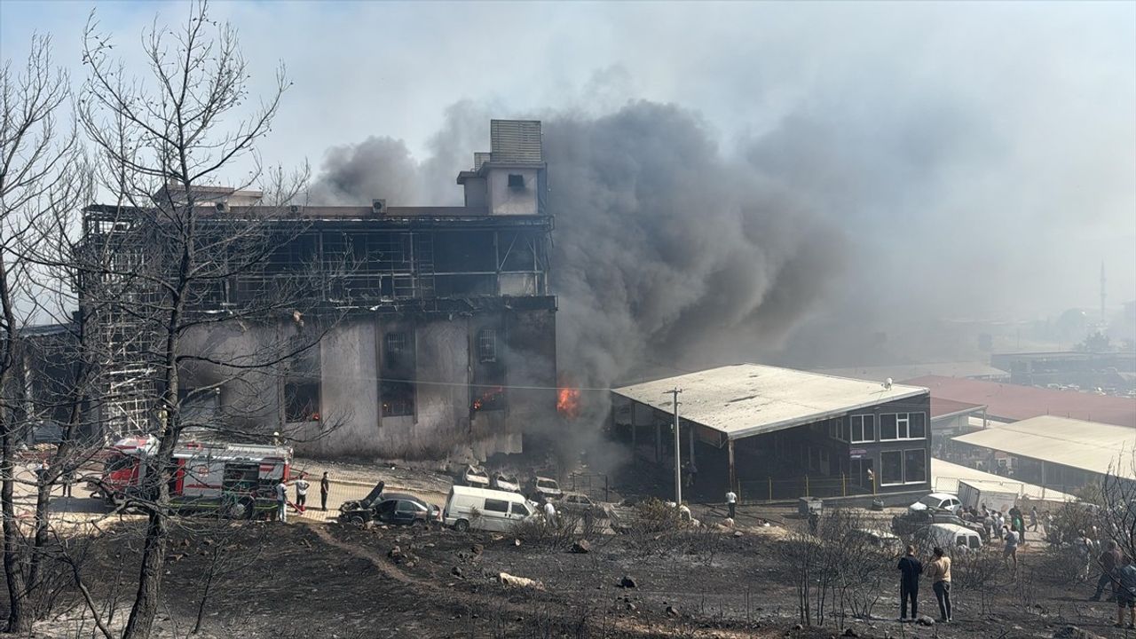 İzmir'de Çöplükten Ormana Sıçrayan Yangına Hızla Müdahale Ediliyor