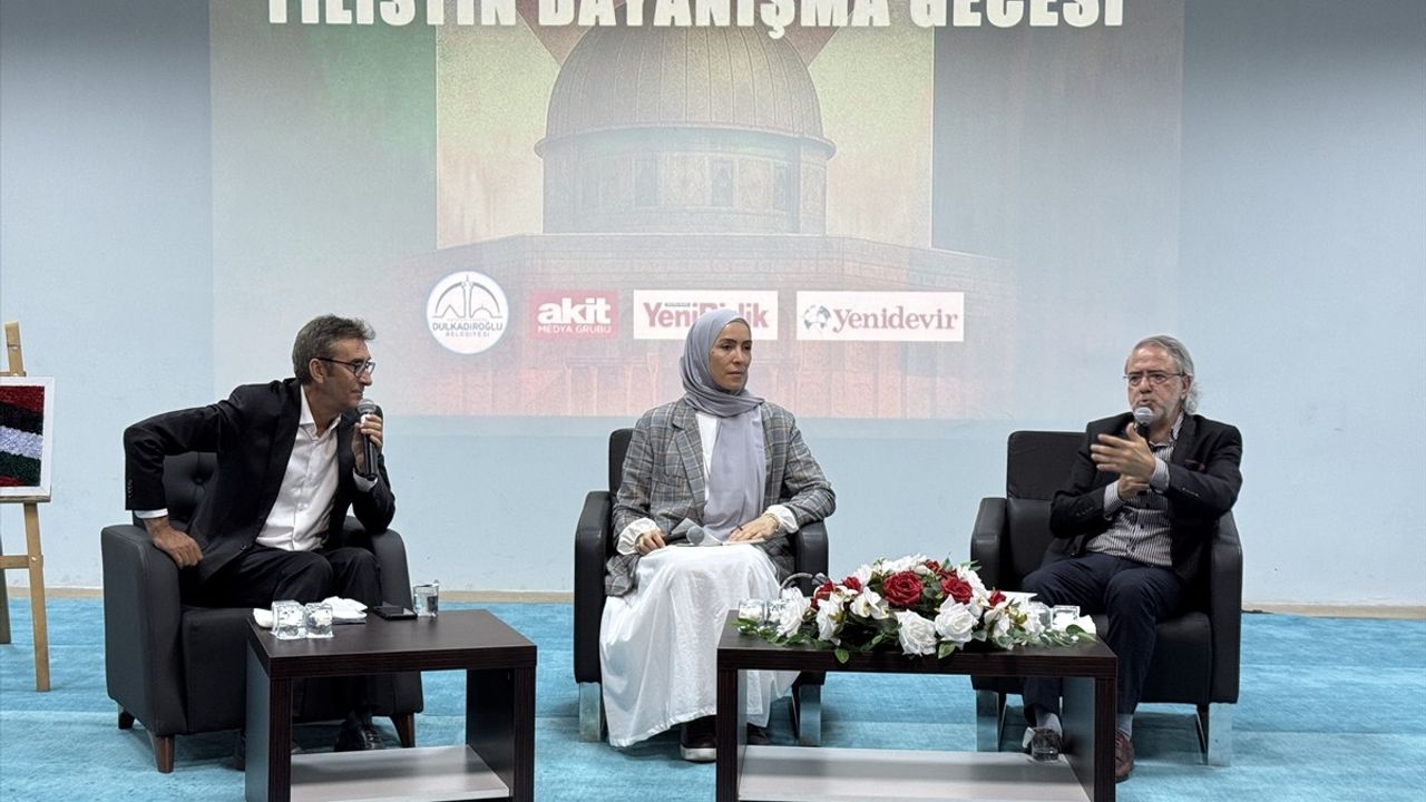 Kahramanmaraş'ta Filistin Dayanışma Gecesi İlgilileri Buluşturdu