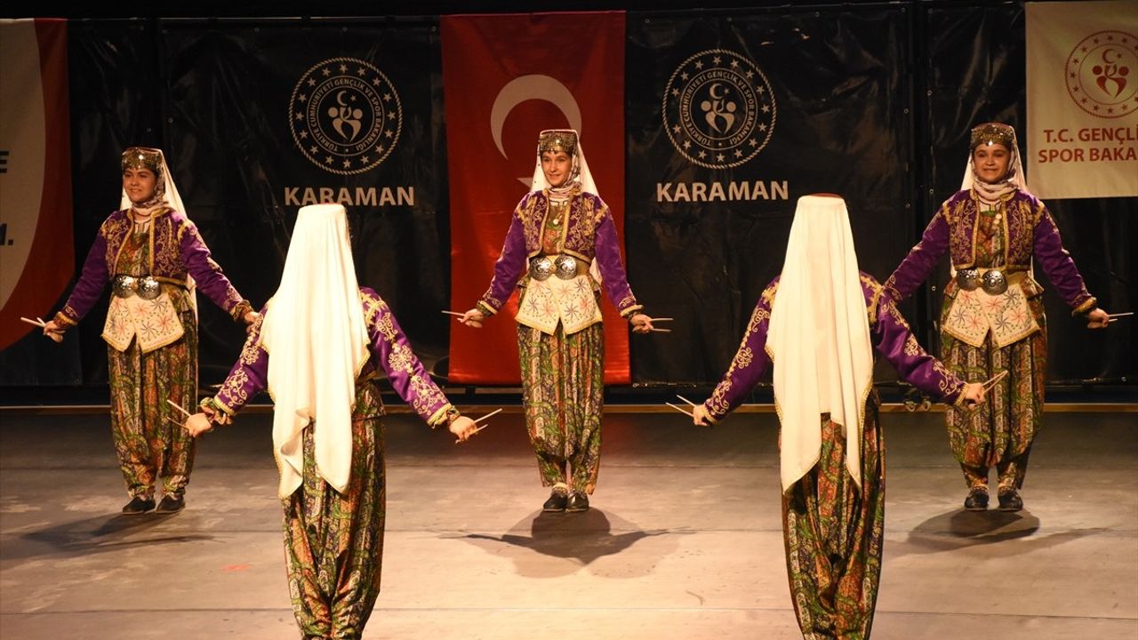 Karaman'da Halk Oyunları Yıldızlar Türkiye Şampiyonası Gerçekleşti