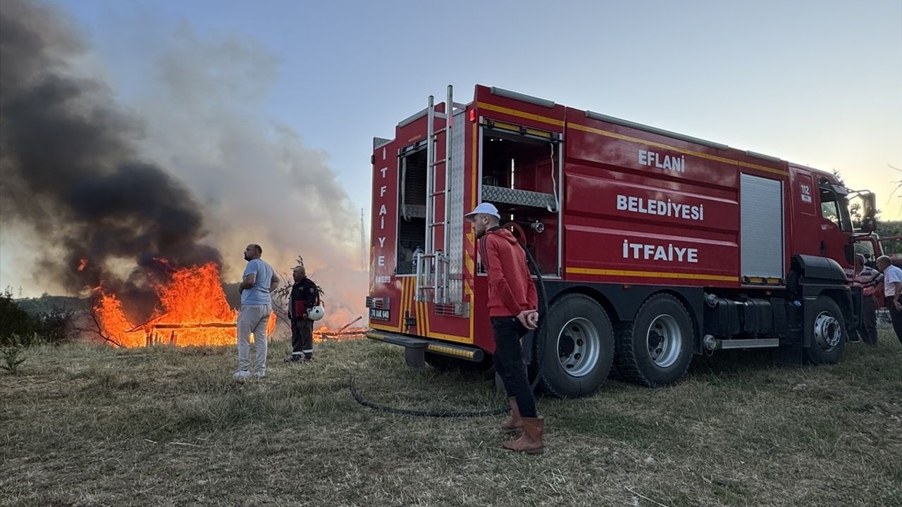 Kastamonu'da Yangın Felaketi: 3 Samanlık, Garaj ve Odunluk Kül Oldu