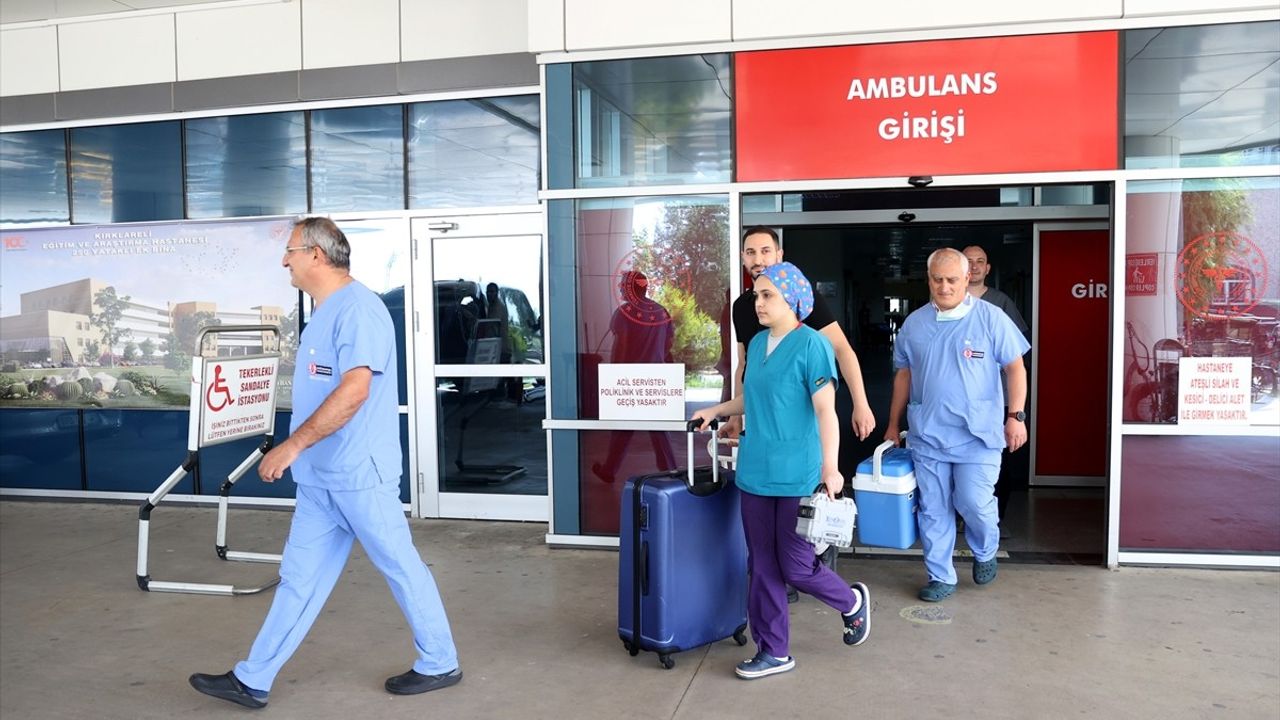 Kırklareli'nde Beyin Ölümü Gerçekleşen Hastanın Organları Üç Hastaya Hayat Verecek