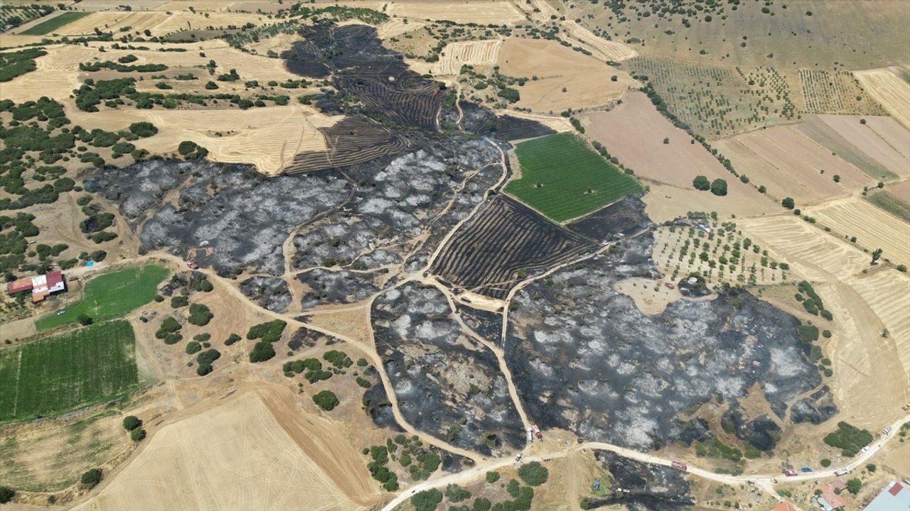 Manisa'da Kula İlçesindeki Yangın Kontrol Altına Alındı