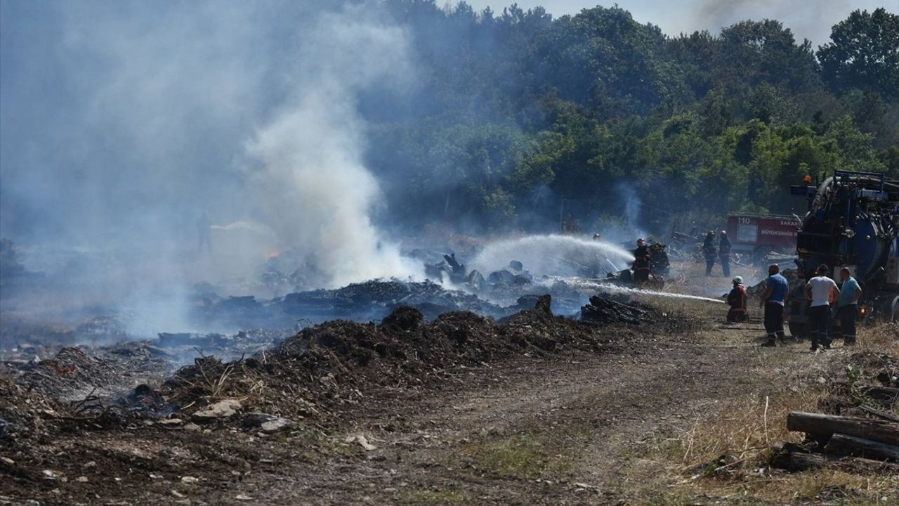 Sakarya'da Orman Deposu Yangını Kontrol Altına Alındı